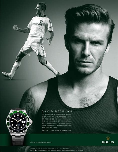 david beckham rolex ad